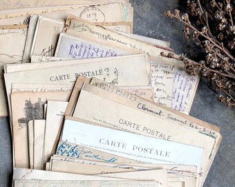 Cartes Postales, Carte Postale, Lot of French Post Cards, Antique French Post Cards, Set of French Post Cards