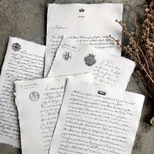 Antique Inspired French Papers, Vintage Inspired Paper, Vintage French Paper, French Paper for Styling, Paper Styling, Styling Props, Paper