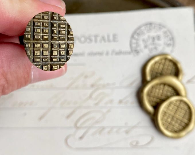 Antique French Wafer Wax Seal Stamp, French Wax Seal, Wax Seal Stamp, Antique Wax Seal Stamp, Antique Stationery, Wax Seals, Wax Seal