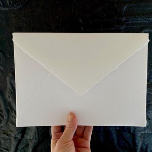 Enveloppes en papier fait main C5, Papier fait main, Papier chiffon de coton, Papier de coton, Papier, Enveloppes à bords froissés, Enveloppes faites main