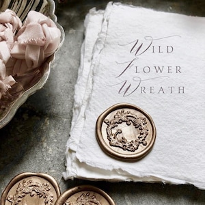 Wildflower Wax Seals, Wax Seals, Wax Seal, Self Adhesive Wax Seals, Self Adhesive Wax Seal, Foliage Wax Seals, Botanical Wax Seal, Botanical