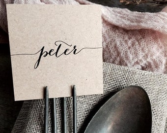 Wedding Place Cards, Place Cards, Name Tag, Wedding Name Tags, Fork Place Cards, Wedding Tables, Name Tags Wedding, Rustic Wedding Tags