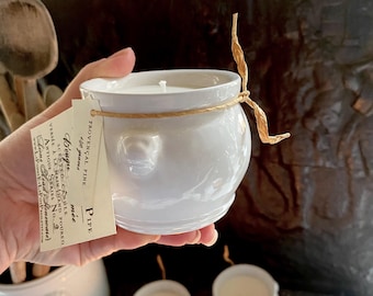 French Antique Candle, Premium Hand Poured Candle, Bougie Parfumée, Scented Candle, Refillable Candle, Reusable Candle, Stoneware Candle