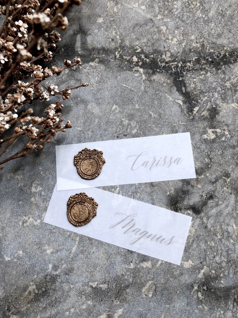 Vellum Name Tags Vellum Place Cards Wedding Place Cards Etsy