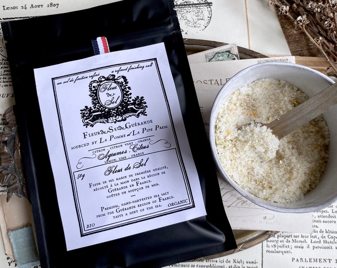 Citrus Salt, Fleur de sel aux agrumes, Fleur de Sel, French Sea Salt, Premium French Salt