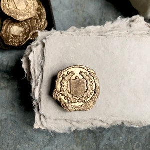 Antique Wax Seals, Wax Seals, Self Adhesive Wax Seals, Self Adhesive Wax Seal, Unique Wax Seals, French Wax Seals, Floral Crest Wax Seals