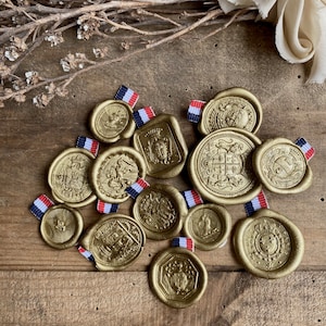 Wax Seals, Wax Seal, Antique Wax Seals, Styled Shoot Props, French Wax Seals, Self Adhesive Wax Seals, Envelopes Seals, Styled Shoot