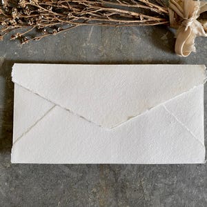 DL Handmade Paper Envelopes, Handmade Paper, Cotton Rag Paper, Cotton Paper, Paper, Deckled Edge Envelopes, Handmade Envelopes