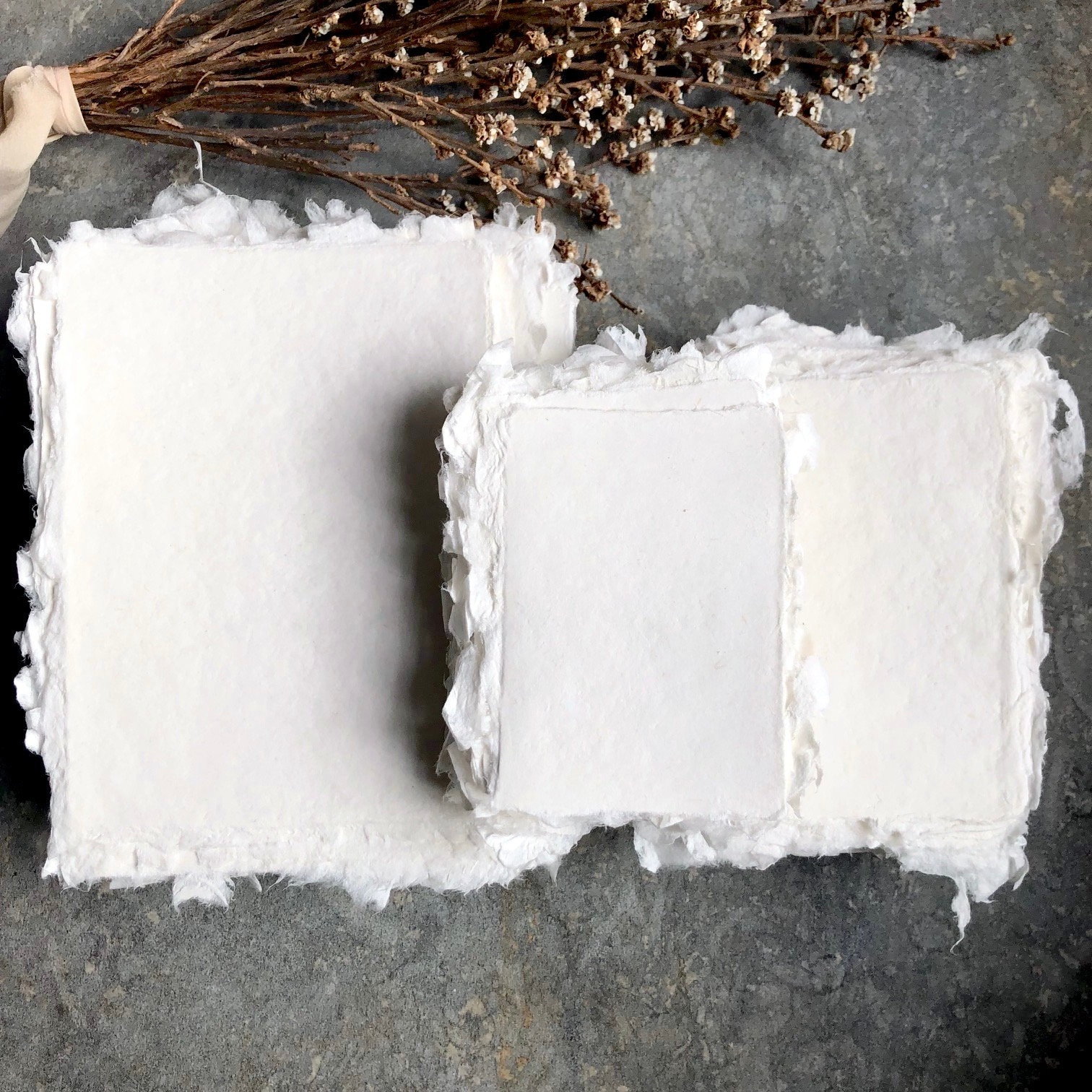 Handmade Paper Deckle Edge Paper Papier Fait Main A6 - Etsy