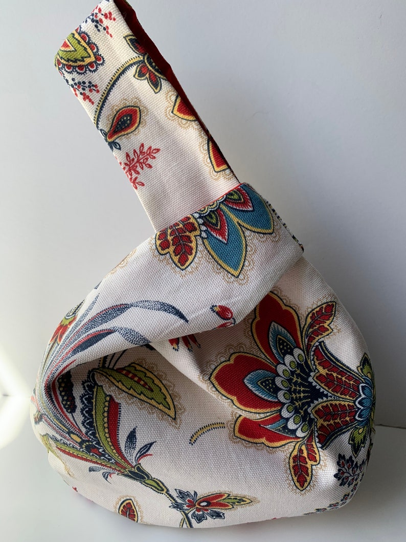Handmade Small Japanese Knot Bag Knot Bag Wrist Bag Gift Etsy