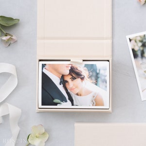 Linen Photo Box - Ivory