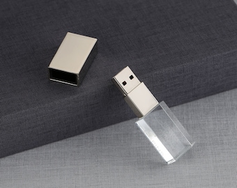 USB 3.0 Silver crystal USB flash drive, thumb drive, memory stick, wedding flash drive, photography usb flash drive