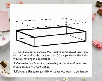 Customize the depth of the box - For Four-compartment photo boxes