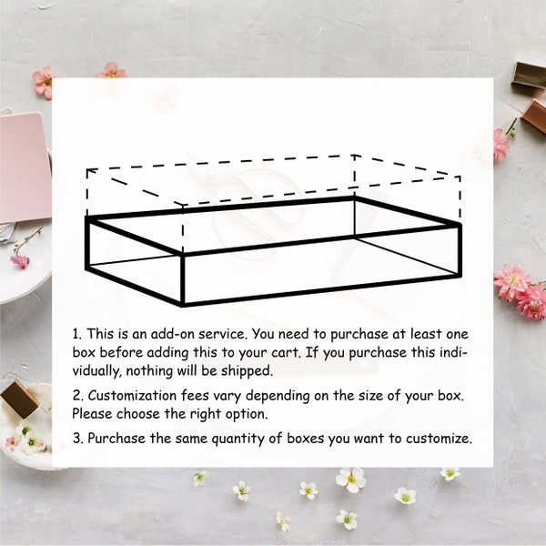 Customize the depth of the box - For Small Single Photo boxes / Invitation boxes