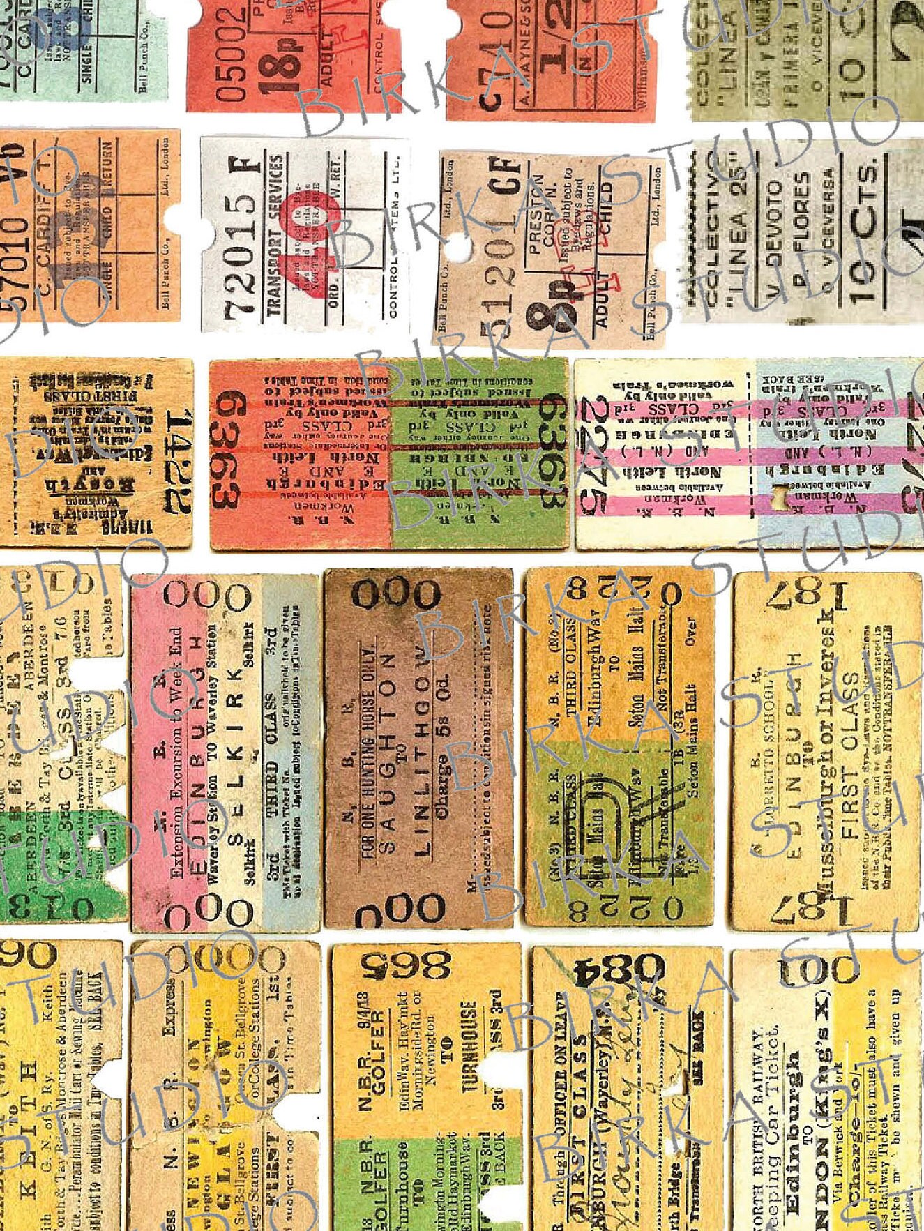 Digital Vintage Stationary, Personalized Vintage Stationery Ephemera