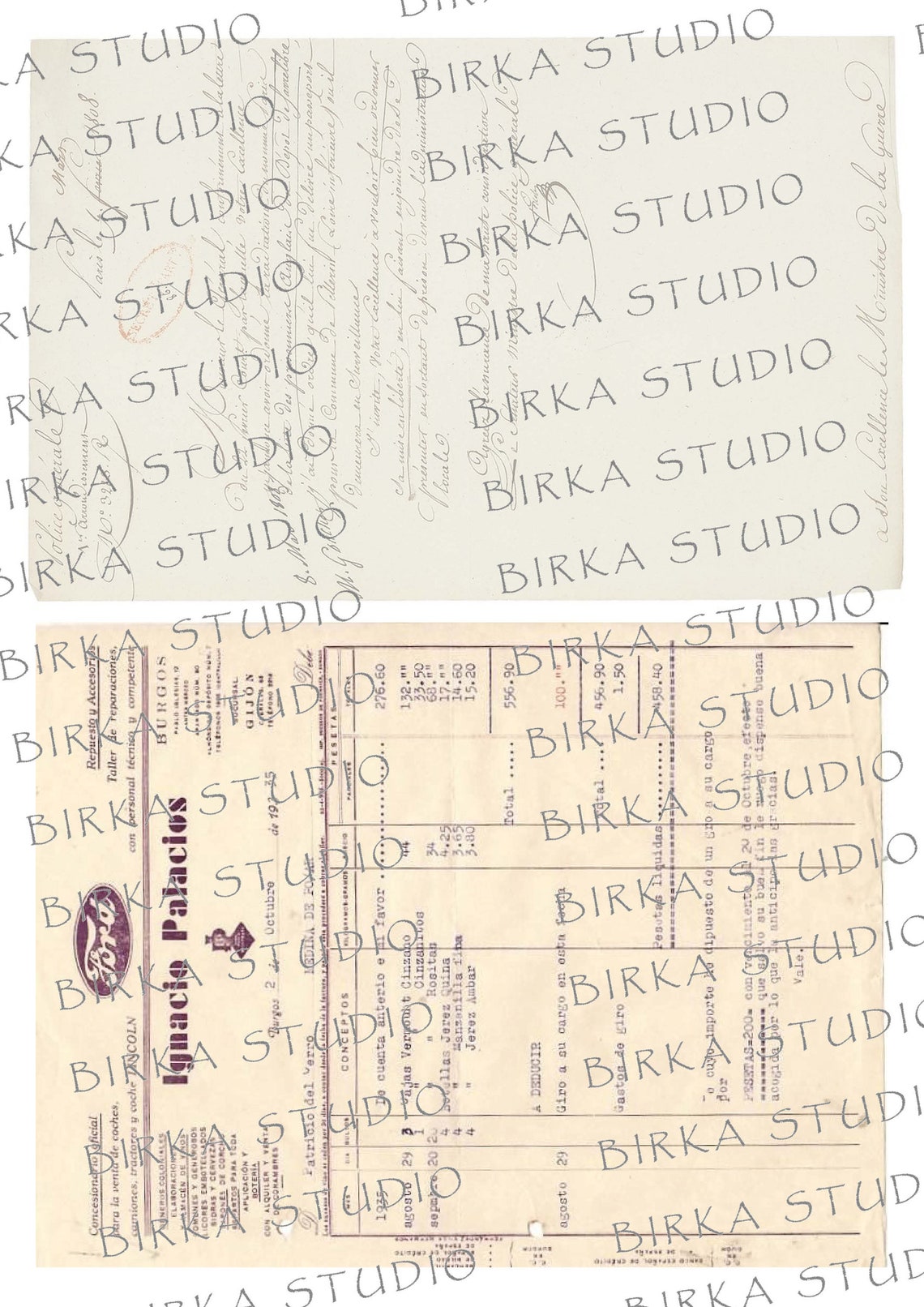 Digital Vintage Stationary Personalized Vintage Stationery Etsy