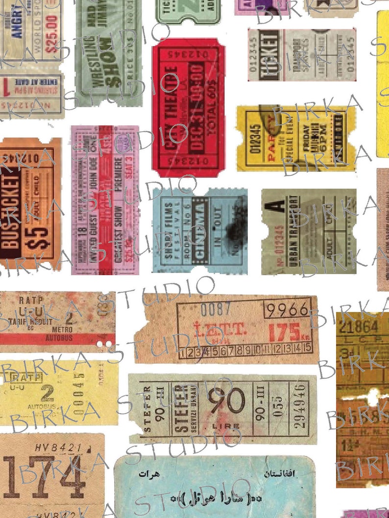 Digital Vintage Stationary, Personalized Vintage Stationery Ephemera