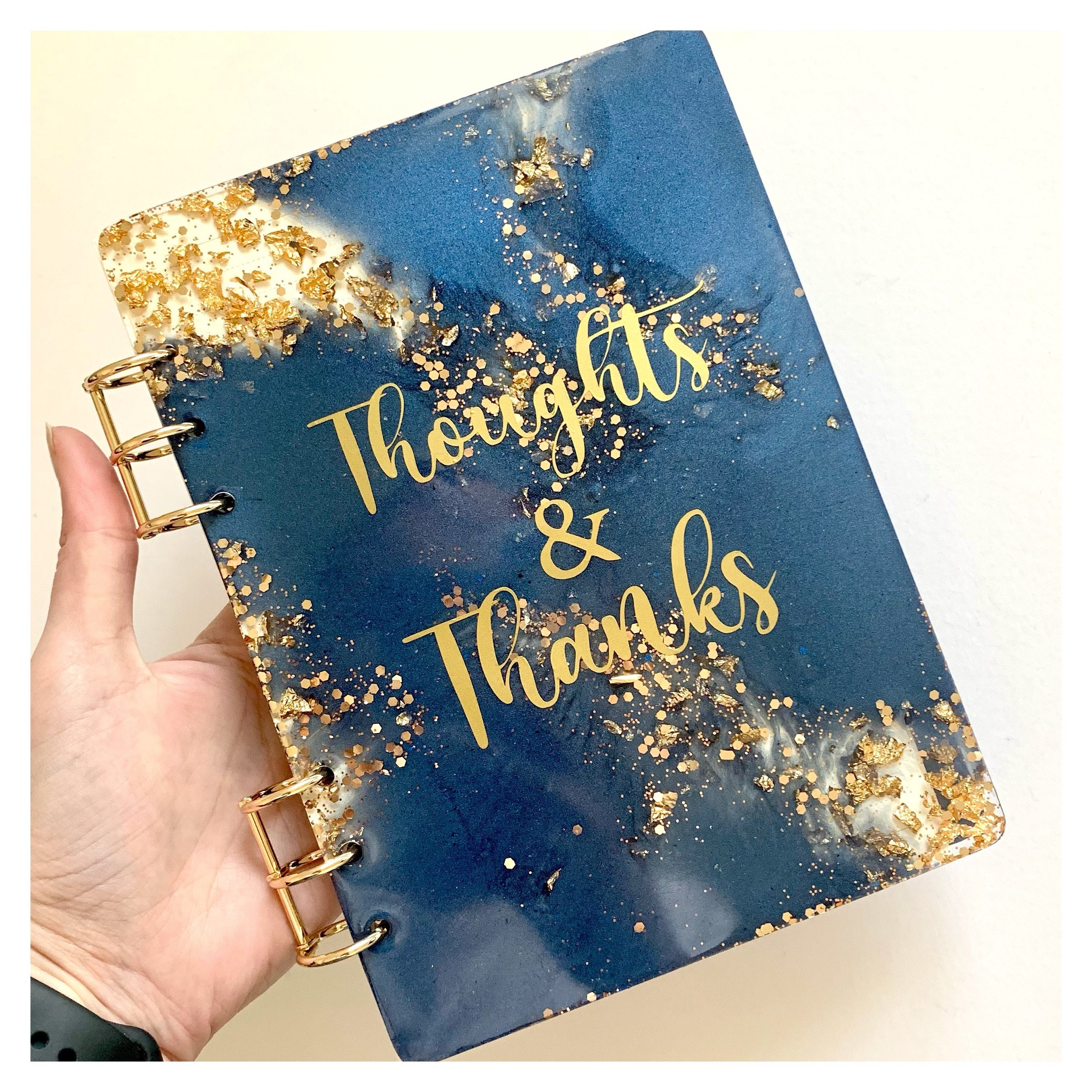 Resin customised Reusable A5 Notebook / notebook / gift ideas Etsy