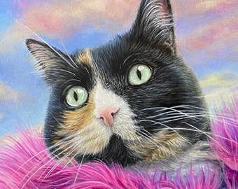 Artist For Hire - Custom Pet Portrait Painting from Photos (Hand Painted in Acrylics) by Ben Atkin