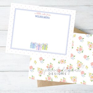 Elke dag is een cadeau Briefpapierset | EDIAG-verjaardagskaarten | Briefpapier met stippen en strik voor meisjes afdrukbaar | Bewerkbare sjabloon voor briefpapier