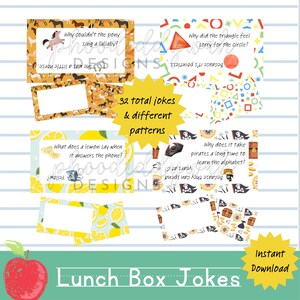 Lunchbox Witze | Witze für Kinder | Mittagessen | Witze für Kinder | Back to School Lunch Überraschungsnotizen