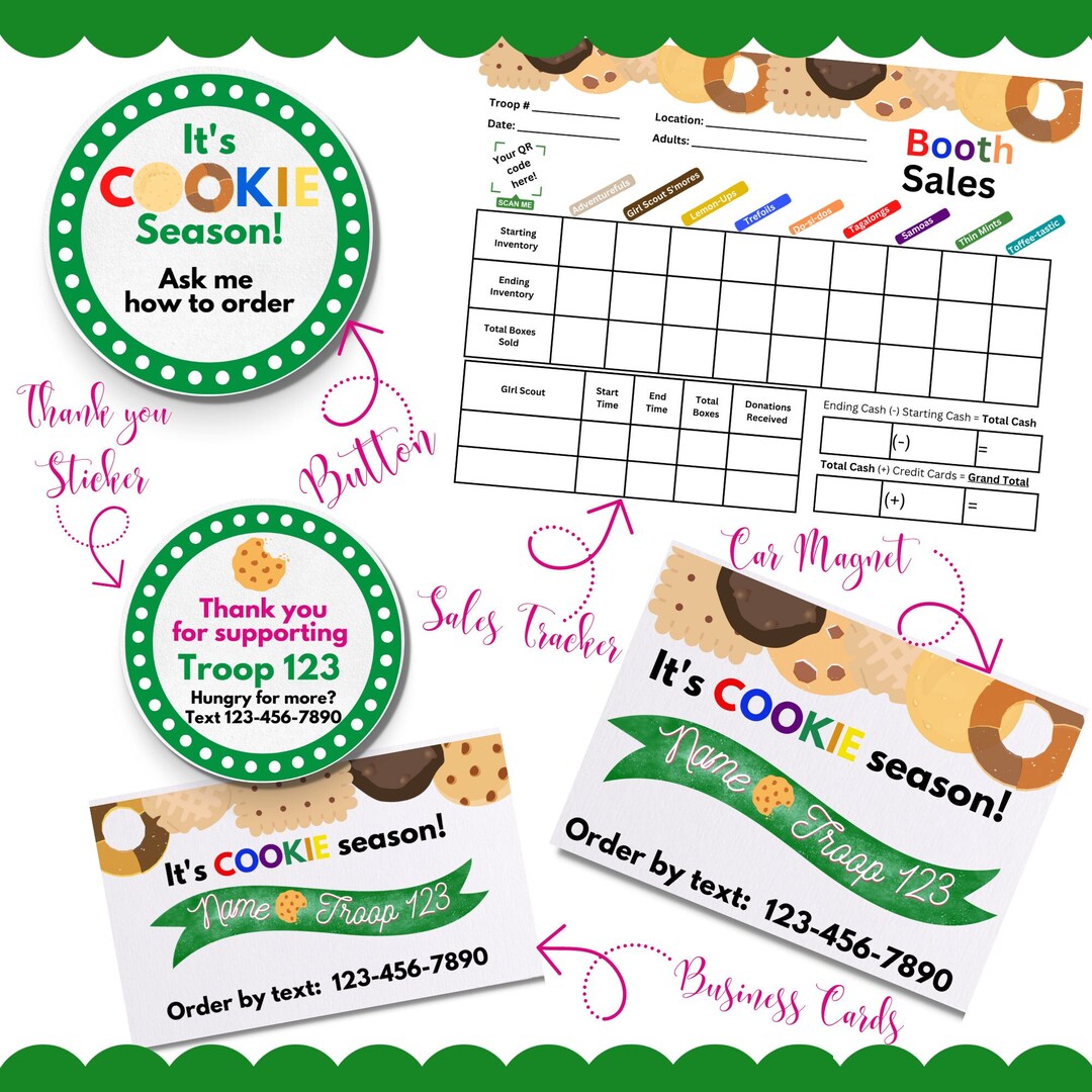 Girl Scout Cookie Sales Printable LBB Girl Scout Cookie - Etsy