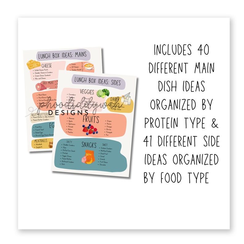 Lunch Box Ideas | 40 Day Kid-friendly Meal Plan | Lunch Box Meal