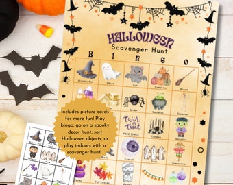 Juegos y actividades de Halloween / Búsqueda del tesoro de Halloween / Bingo de Halloween