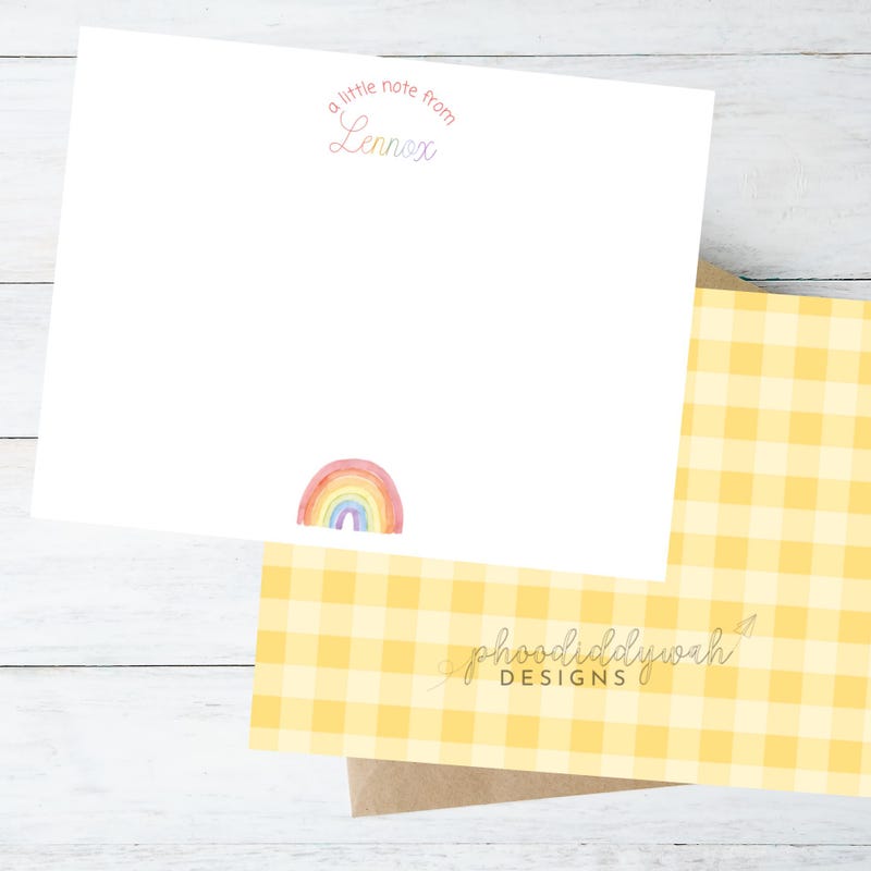 Rainbow Stationary - Etsy