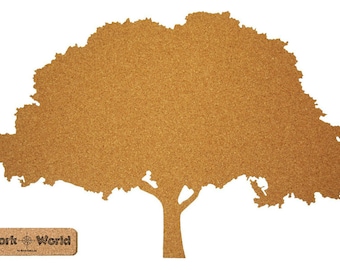 Pinboard in tree shape - "CORKWORLD" the pin board made of cork - 100% natural cork - wall decoration