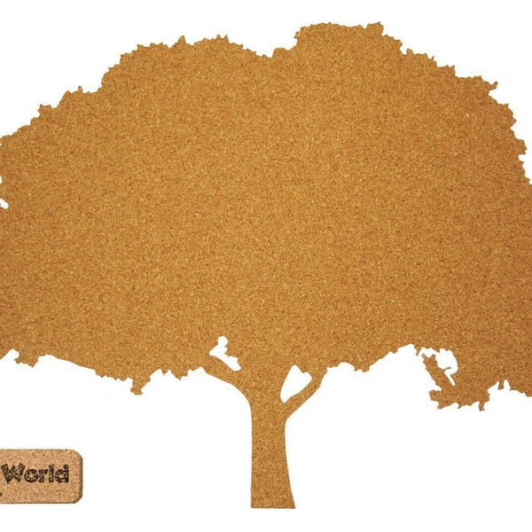 Pinboard in tree shape - "CORKWORLD" the pin board made of cork - 100% natural cork - wall decoration