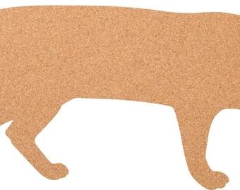Panneau d’affichage en forme de chat - « CORKWORLD » chat rampant le tableau d’épingle en liège - 100% liège naturel - décoration murale
