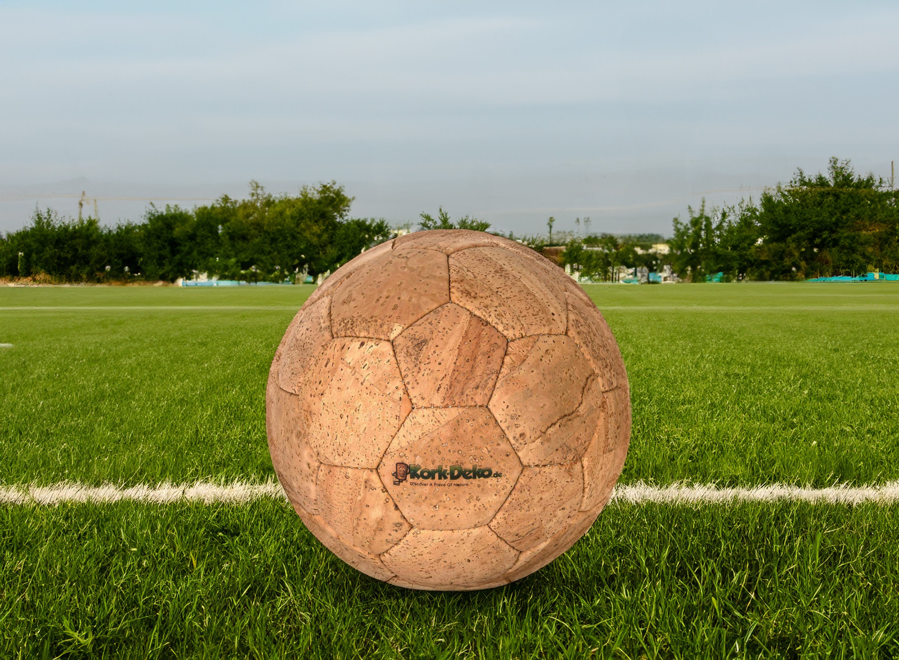 Ballon de football durable en liège végétalien écologique