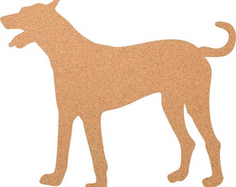 Pinnwand in Hunde-Form - "CORKWORLD" Hund, die Pinnwand aus Kork  - 100% Naturkork - Wanddeko