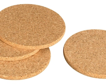 Pot coasters set of 4 made of cork | 30cm | Cork coasters - 100% cork | other sizes also available