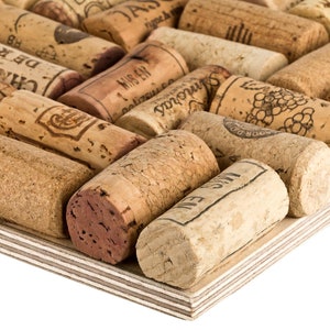 Pin board made from used wine corks 90 x 60 cm Cork old corks vintage memo board pinboard corkboard image 4