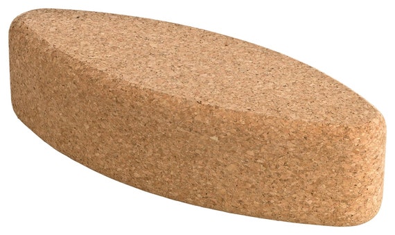 Oval Yoga Block egg Block Made of Natural Cork Cork Block Made of Pressed  Cork 