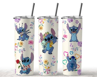 Niedlicher Stitch Tumbler, Tumbler mit Stitch, Stitch Lovers Tumbler, Lilo und Stitch, Stitch Tumbler Geschenk Love