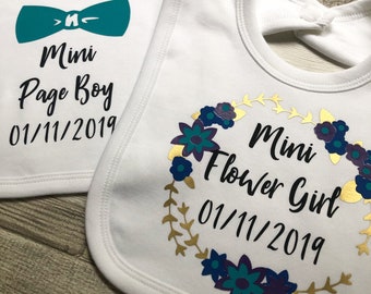 personalised bibs for wedding