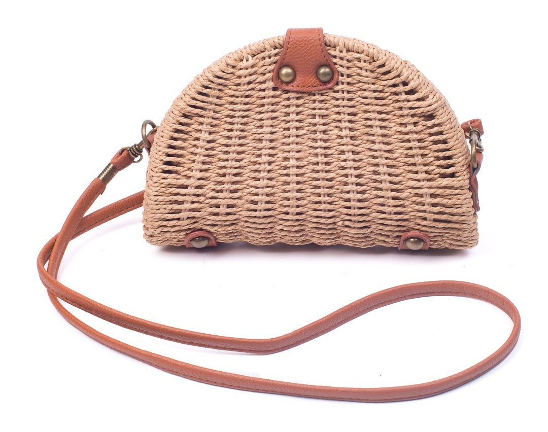 Woven Straw Bag Straw Shoulder Bag Straw Crossbody Bag - Etsy