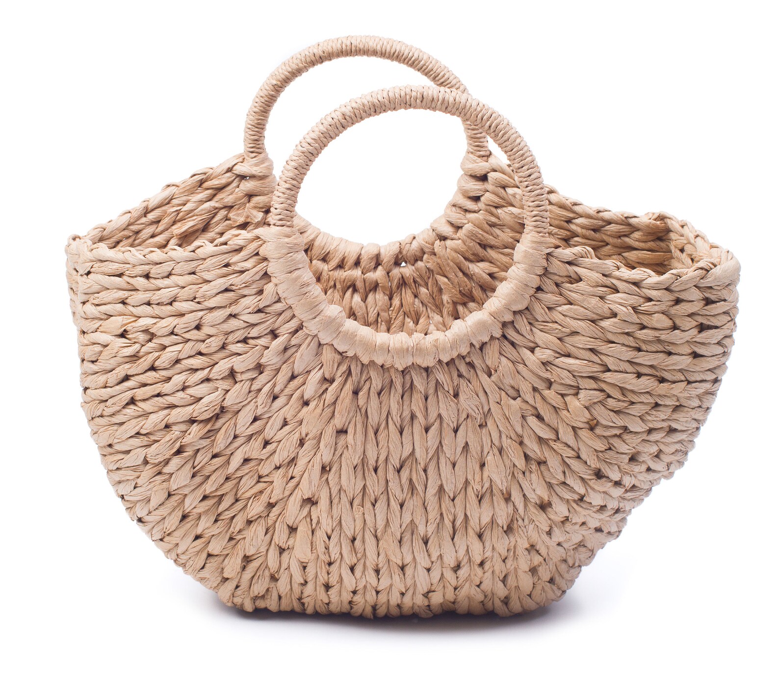 Woven Straw Bag Straw Top Handle Bag Straw Market Bag Etsy