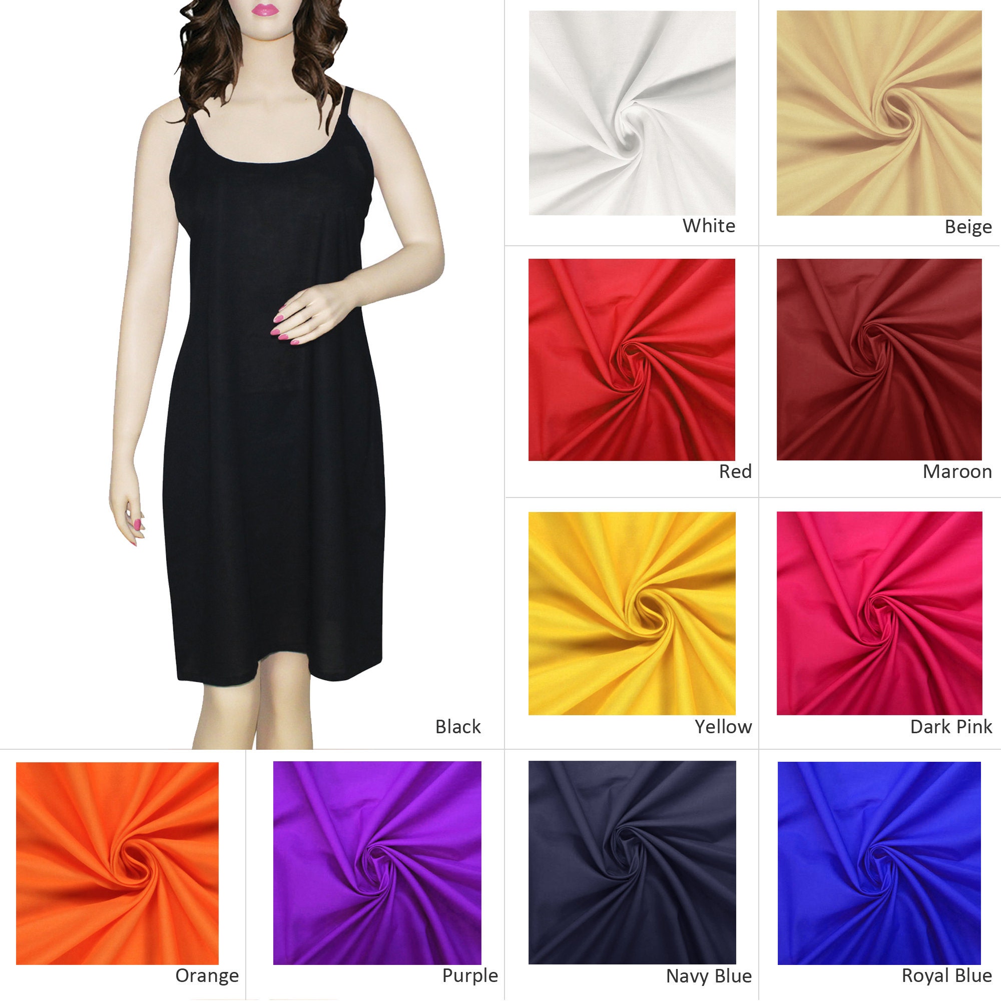 Cotton Slip Women Dress Liner Camisole 