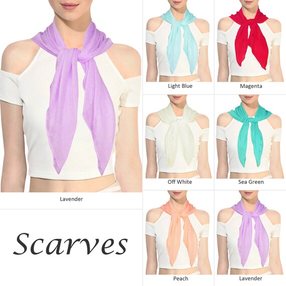 10 Women Silk Scarf Handbag Handle Scarves Wrap Purse Hair Bow Mini Long  Ribbon