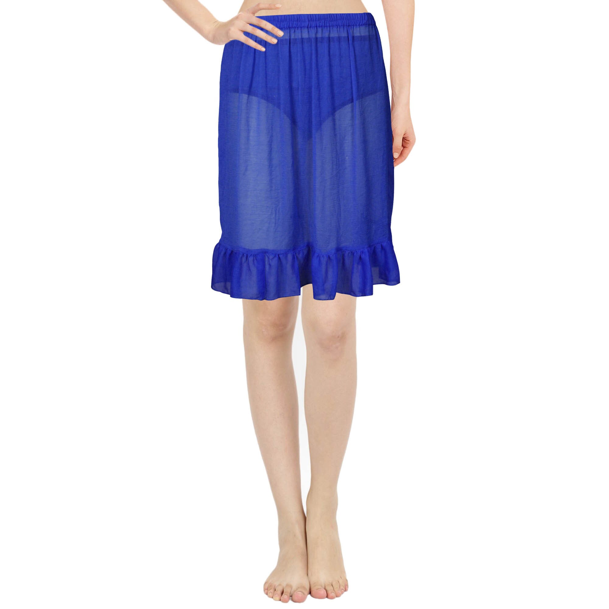 Half Slip Skirt Semi Chiffon Ruffle Frill Slip for Women Etsy UK