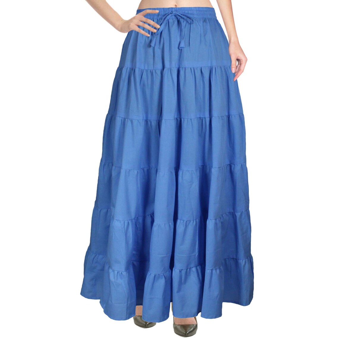 Long Skirt Beach Wear Cotton Maxi Skirt Summer Wear Bohemian Etsy