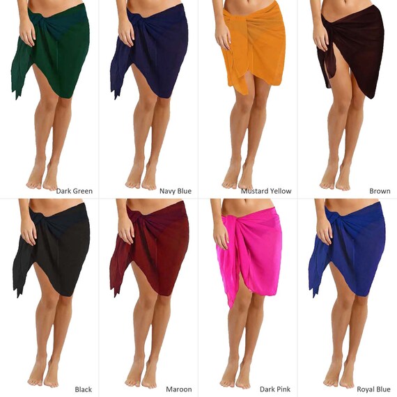navy blue swim skirt cover up