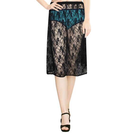 Long black top skirt extender