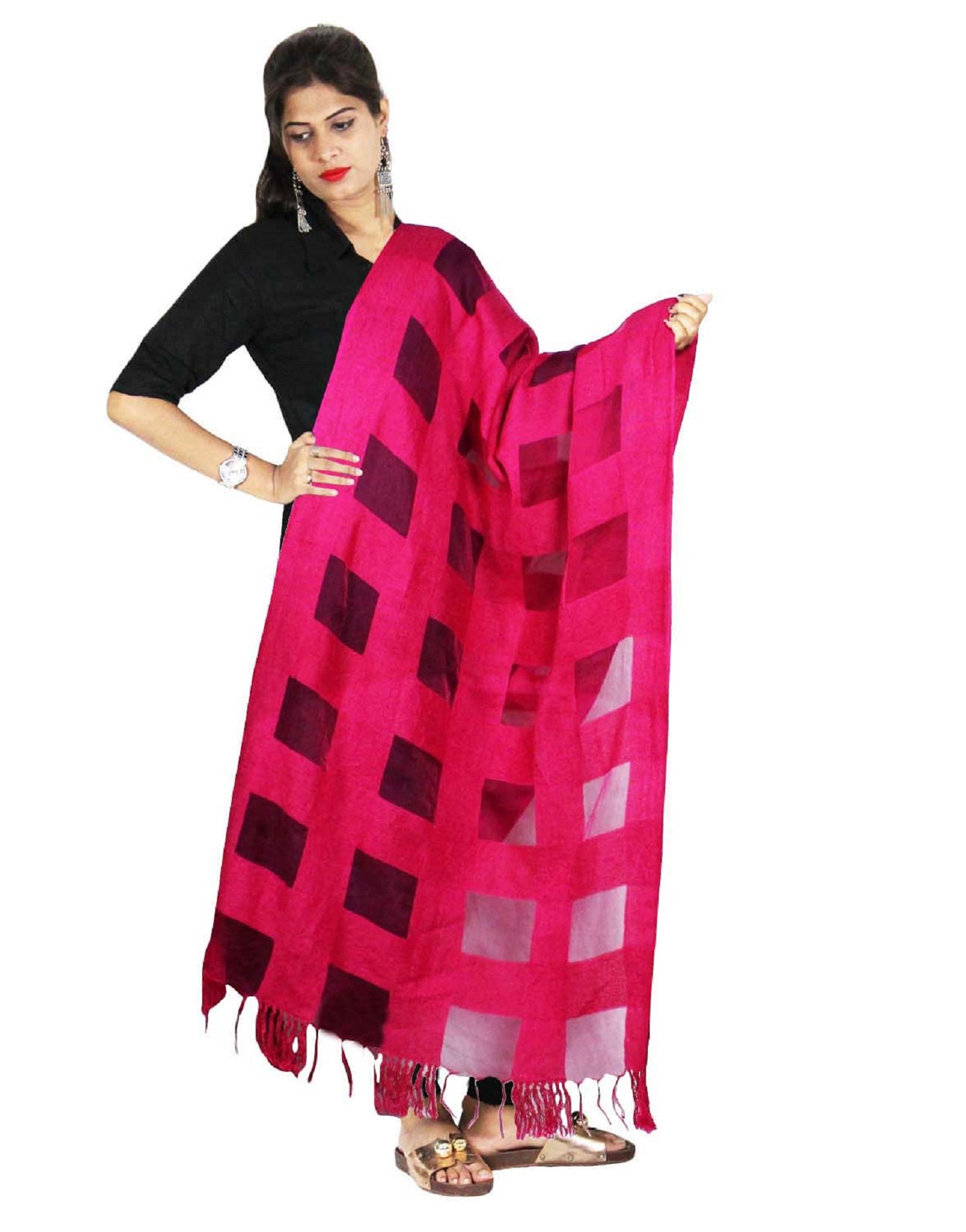 Beautiful Dupatta Scarf Chunni Organza Checked Hijab Party Etsy