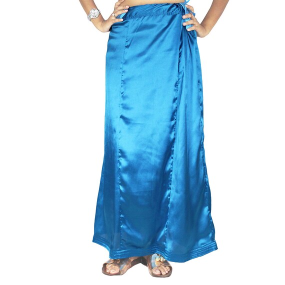 Satin Petticoat Women's Silk Underskirt Long Soft Full Slip Saree Inskirt  Lining