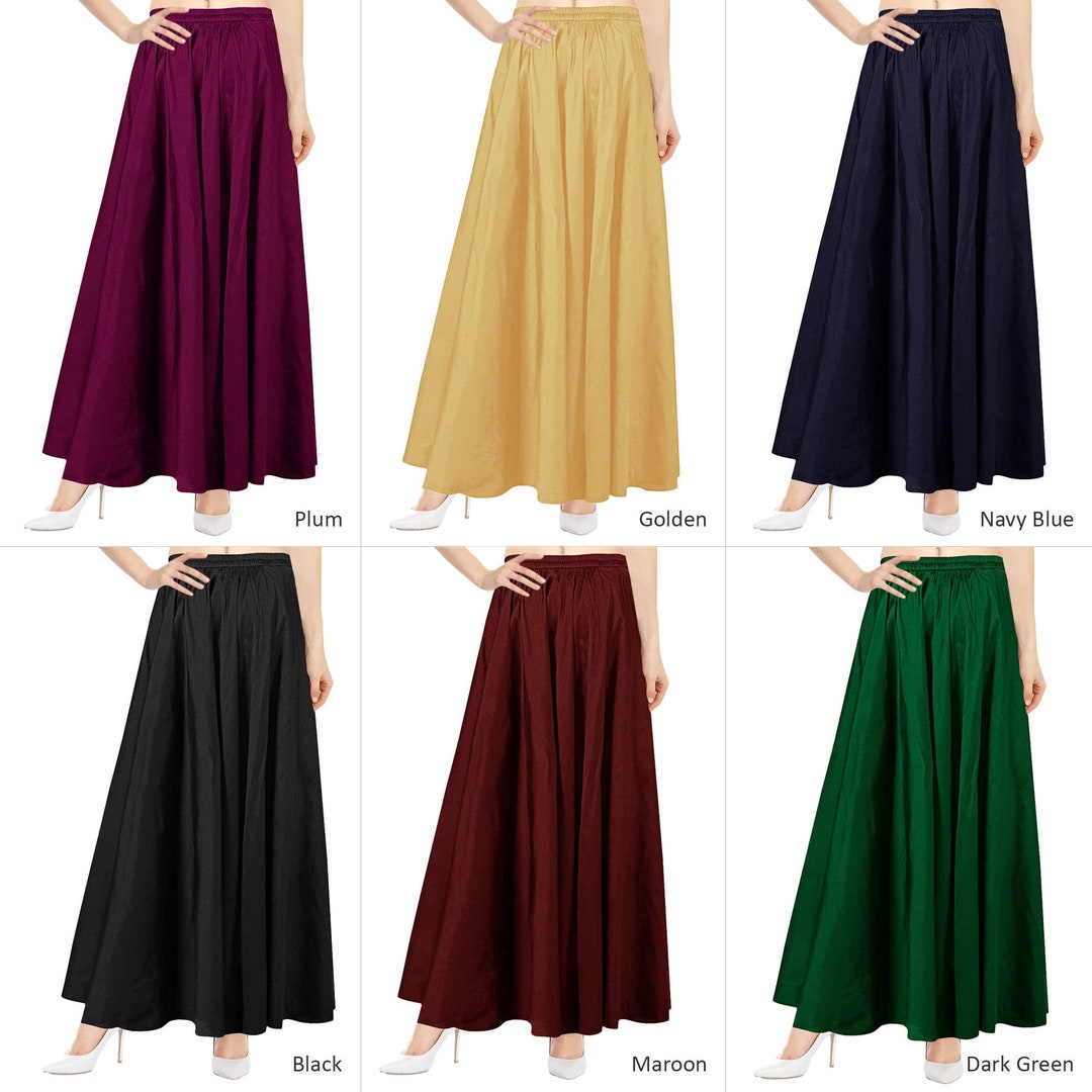 Umbrella Skirt Ready Made Skirt Taffeta Art Silk Skirt Party Wear ...